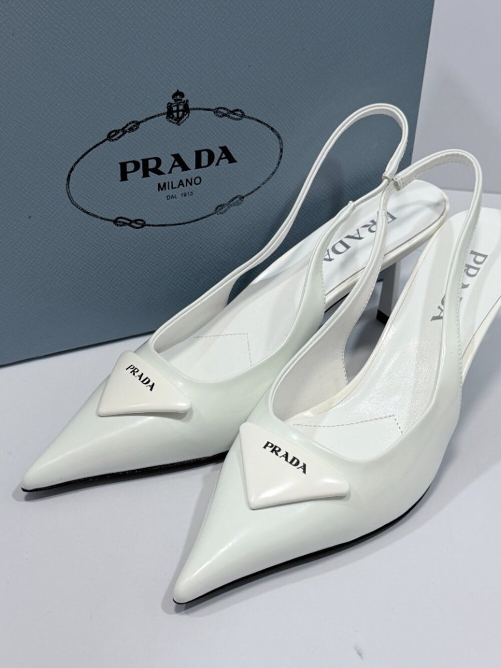 PRADA Women‘s White Heel
